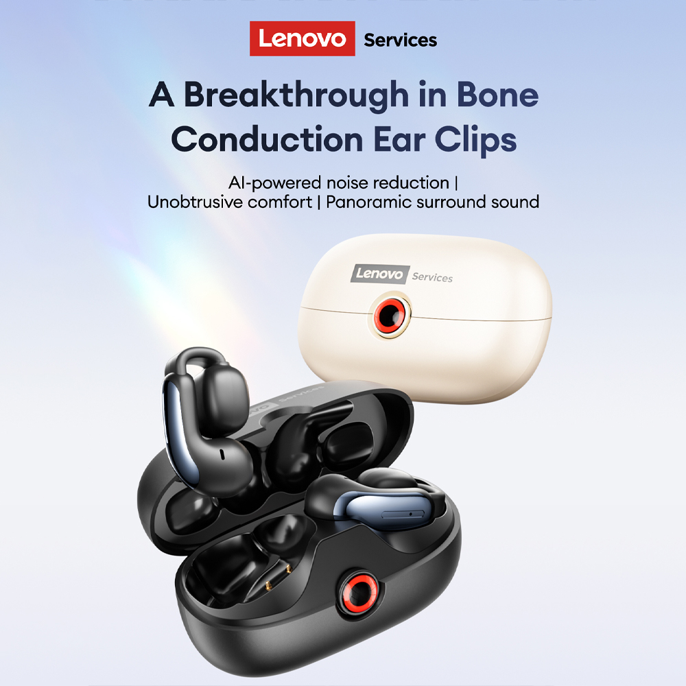 Lenovo LES-108 Bone Conduction - Wireless Earbuds Tws ulasan dan harga