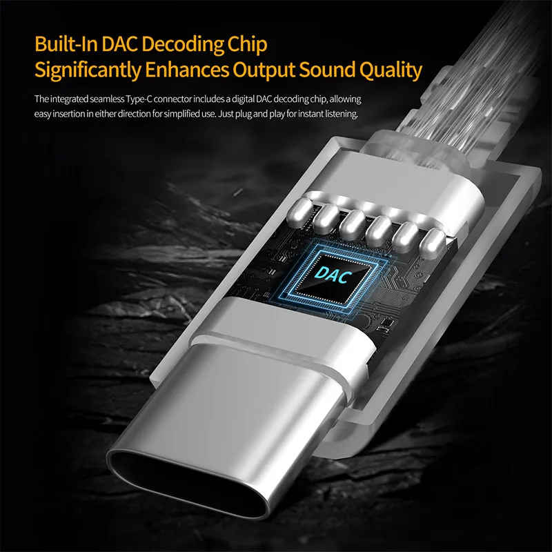 KZ Earphones Cable OFC Silver  - Usb C Earphone ulasan dan harga