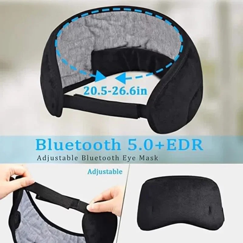 3D Eye Mask Bluetooth Headphon - Bluetooth Headset On Ear ulasan dan harga