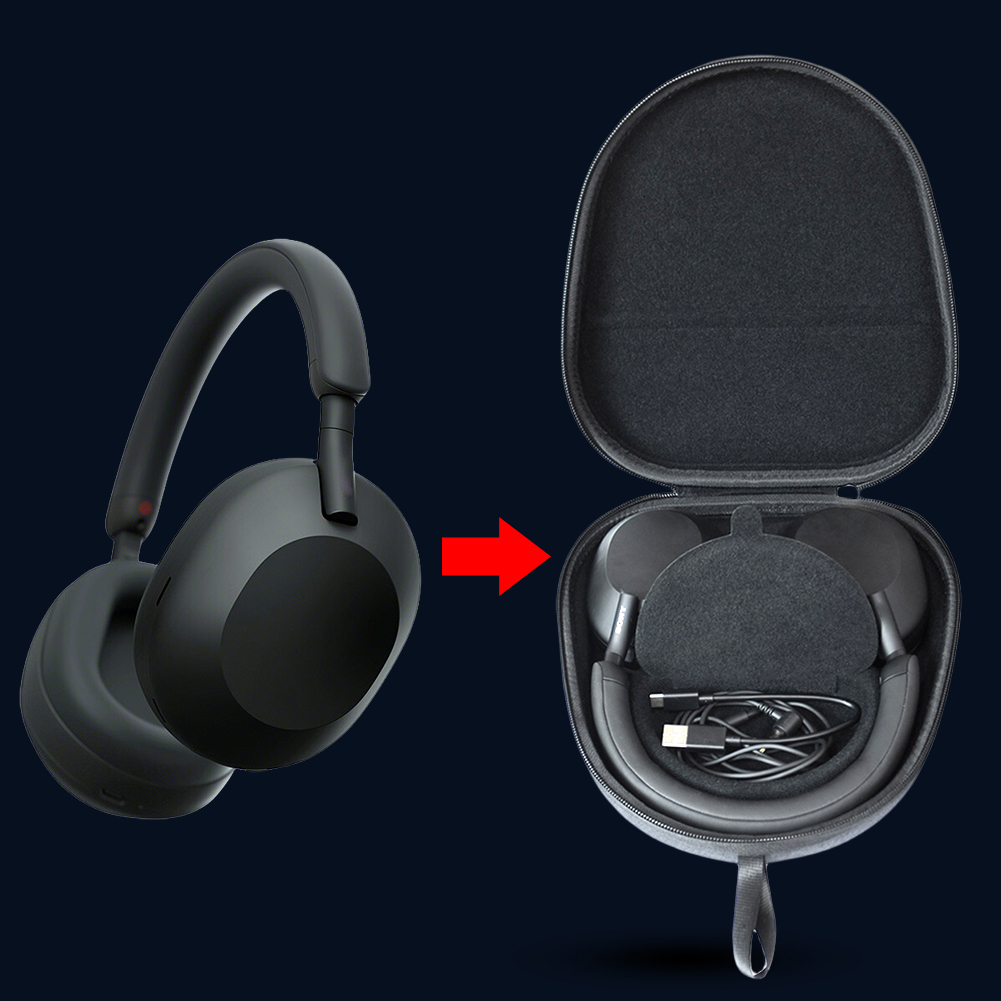 Hard Travel Case EVA Hard Carr - Sony Headphone Wh-1000Xm5 ulasan dan harga