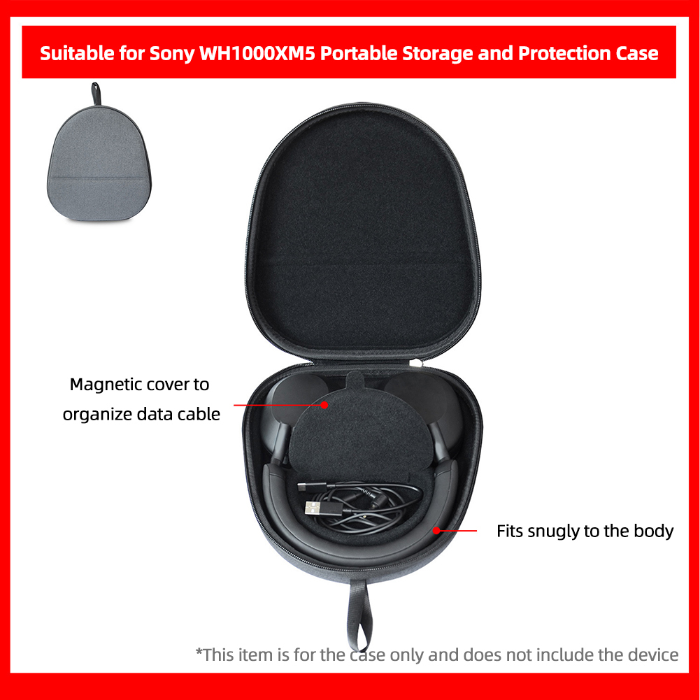 Hard Travel Case EVA Hard Carr - Sony Headphone Wh-1000Xm5 ulasan dan harga