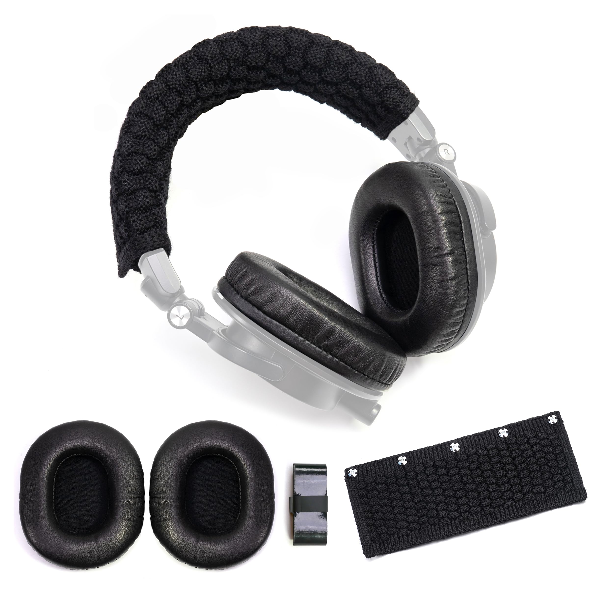 Lambskin Ear Pads Wool Headban - Audio Technica Headphone Ath-M20X ulasan dan harga