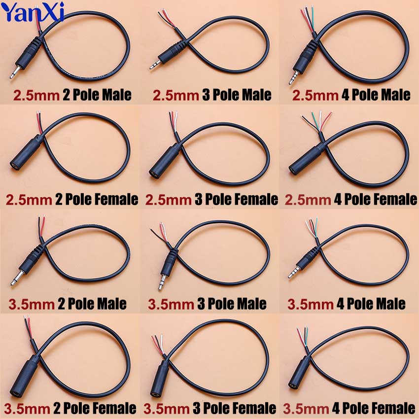1pcs 2.5mm 3.5mm Mono Stereo A - Audiophile Headphone Wired ulasan dan harga