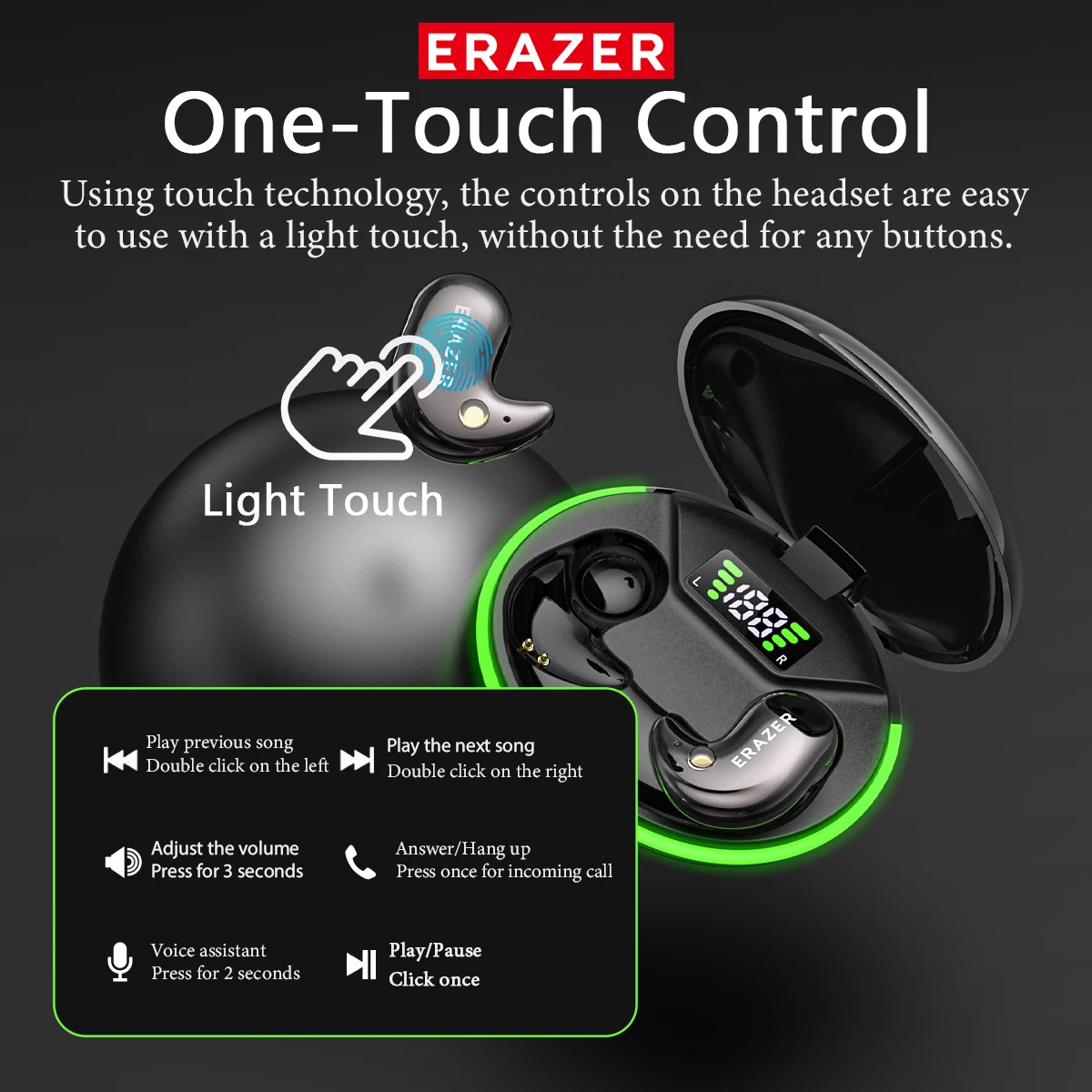 EARZER XF58 In-Ear Bluetooth H - Wireless Earbuds Tws ulasan dan harga