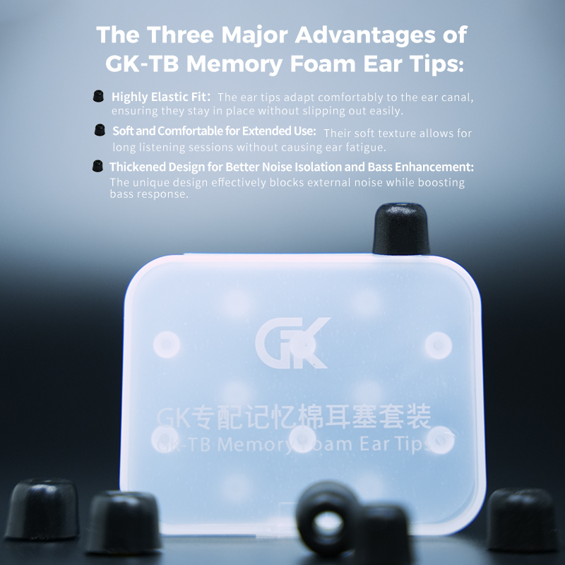 GK-TB 3Pair(6pcs) Noise Isolat - Earphone Foam Tip ulasan dan harga