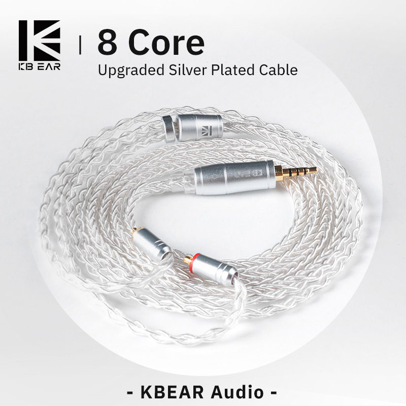 KBEAR 8 Core Upgraded Silver W - In Ear Monitor Iem ulasan dan harga