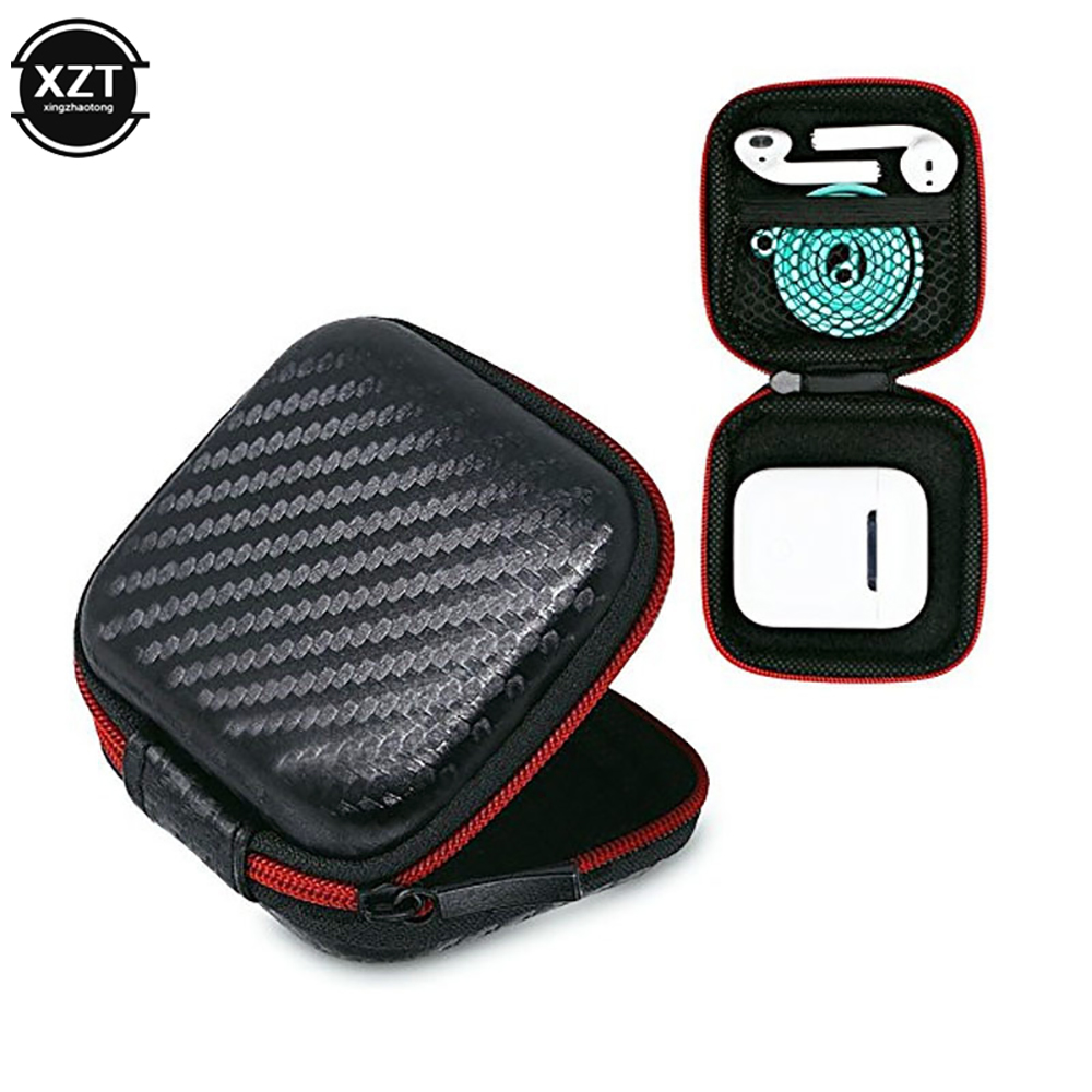Headphone Bag Mini Zipper Squa - Headphone Case Hard ulasan dan harga