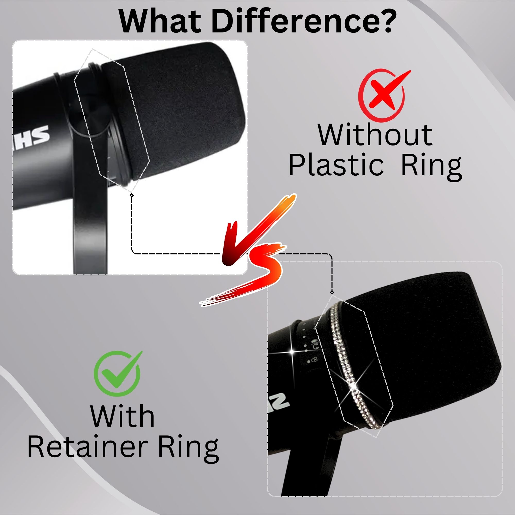 Shining MV7 Pop Filter for Shu - Shure Mic Mv7 ulasan dan harga