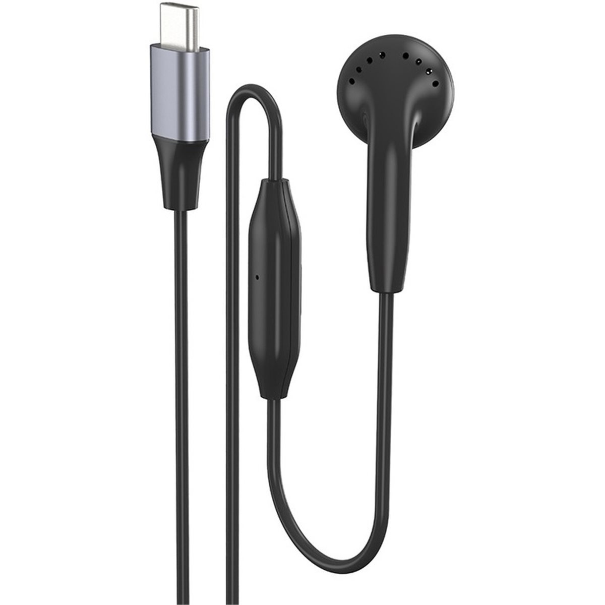 DT75BG Type C Single Earbud wi - Wired Earphone Mic ulasan dan harga